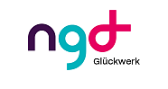 Farbenfrohes Logo mit dem Schriftzug Glückwerk.