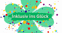 Glücksklee mit bunten Punkten